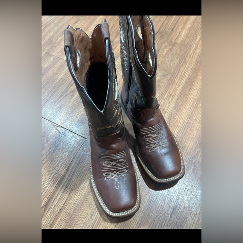 Unisex  Brown Western Cowboy Boots